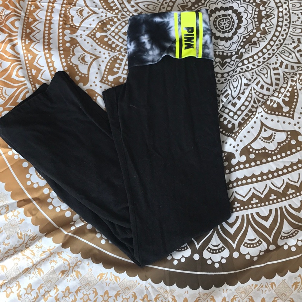 Pink bootcut yoga pants